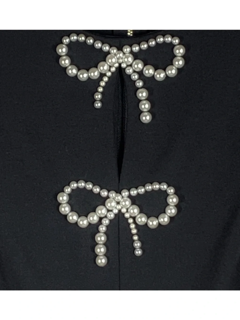 NEW Kate Spade Pearl Bow Ponte Dress in Black
